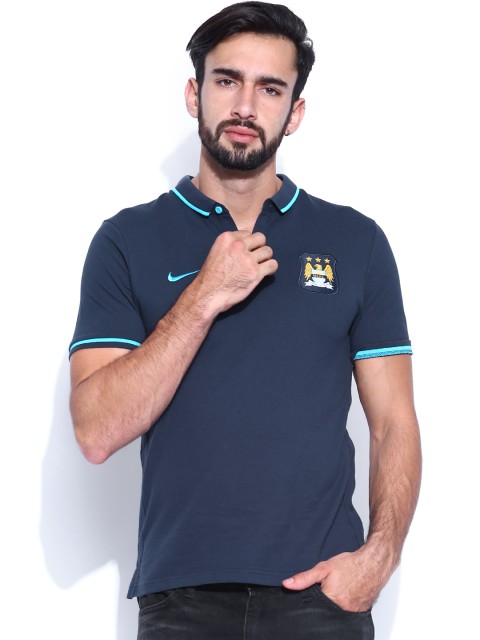 

Nike Navy Manchester City FC Polo T-shirt, Navy blue