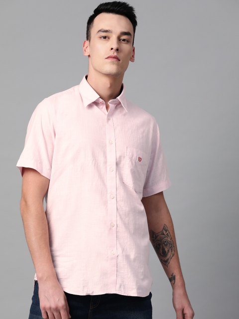 

Van Heusen Sport Men Pink Slim Fit Solid Casual Shirt