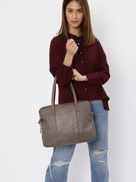 

Lavie Olive Green Textured Shoulder Bag