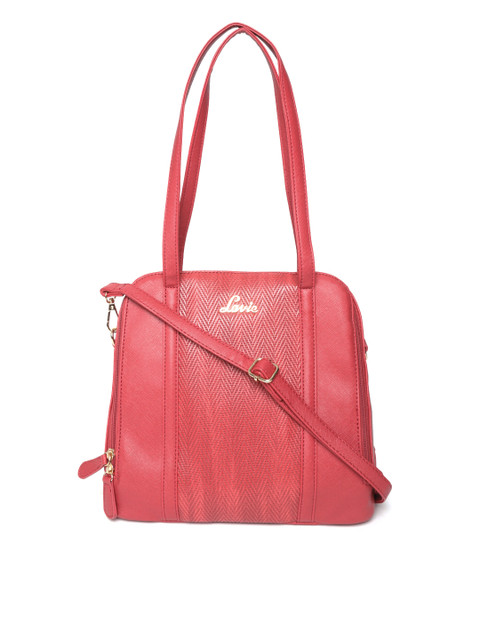 

Lavie Red Textured Shoulder Bag