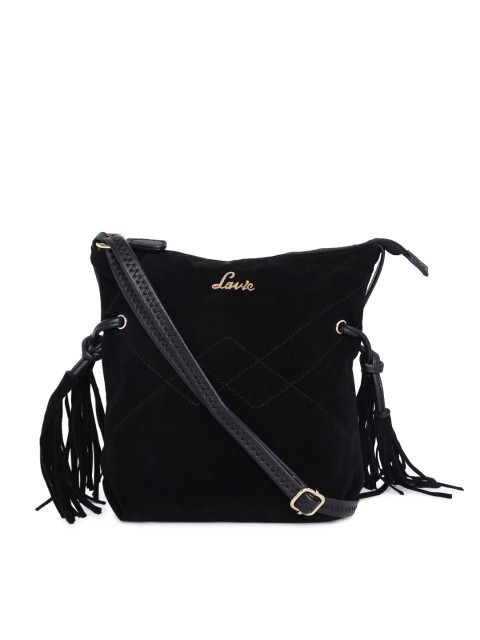 

Lavie Black Solid Sling Bag