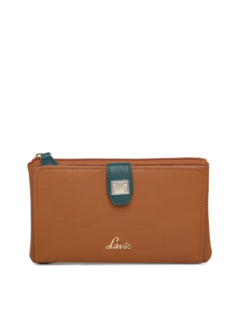 

Lavie Women Brown Solid Two Fold Wallet