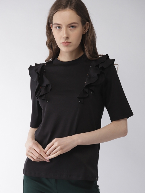 

Scotch & Soda Women Black Solid Top