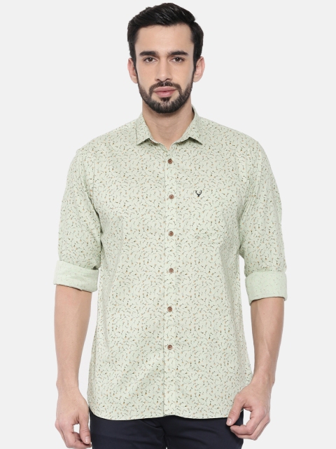 

Allen Solly Men Green Sport Slim Fit Printed Casual Shirt