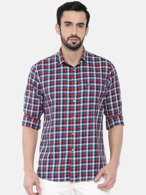 

Allen Solly Men Blue & Red Sport Slim Fit Checked Casual Shirt