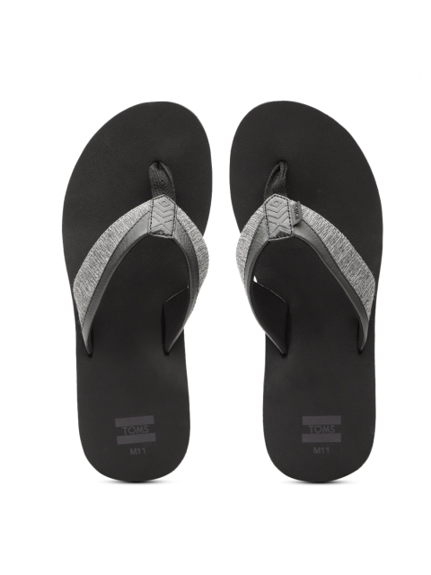 

TOMS Men Grey Self-Design Thong Flip-Flops