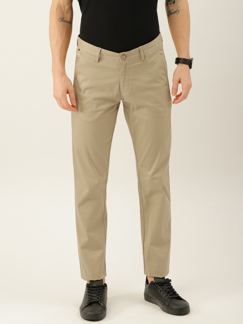 

Allen Solly Men Khaki Smart Slim Fit Solid Regular Trousers
