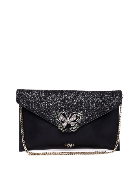 

GUESS Black Embellished Clutch