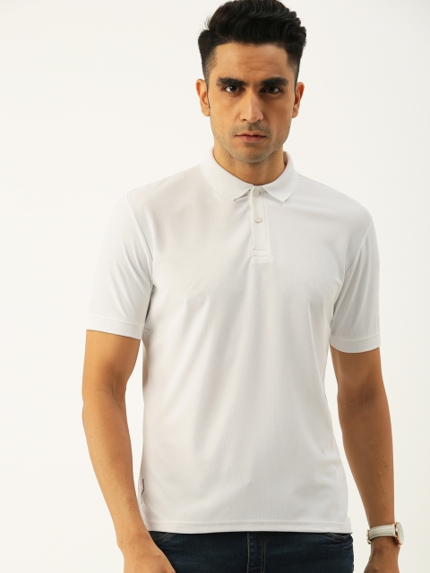 

Allen Solly Sport Men White Solid Polo Collar T-shirt