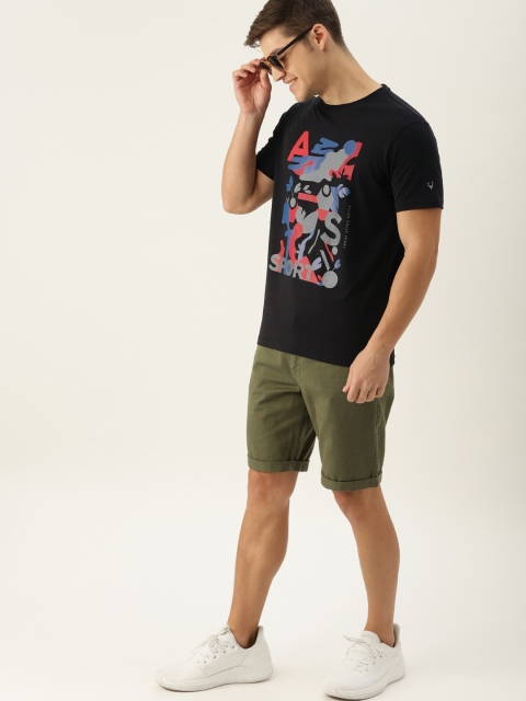 

Allen Solly Sport Men Black Printed T-shirt