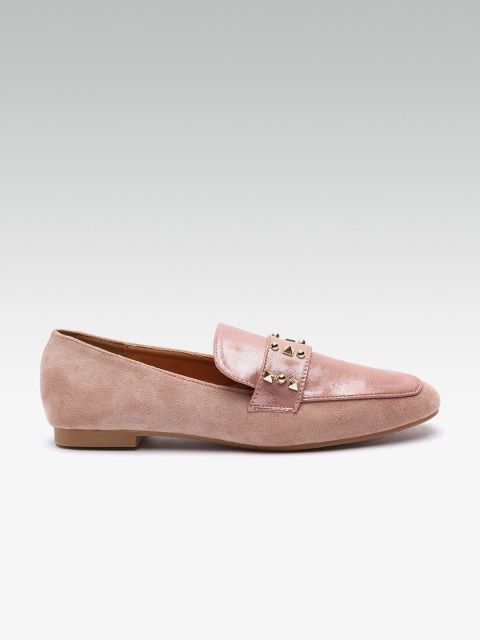 

ELLE Women Pink Embellished Loafers