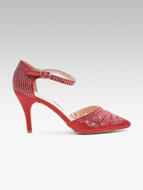 

ELLE Women Red Embellished Pumps