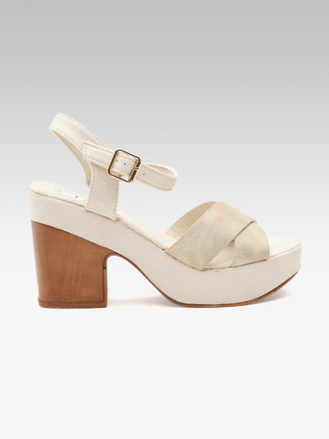 

ELLE Women Beige Solid Heels