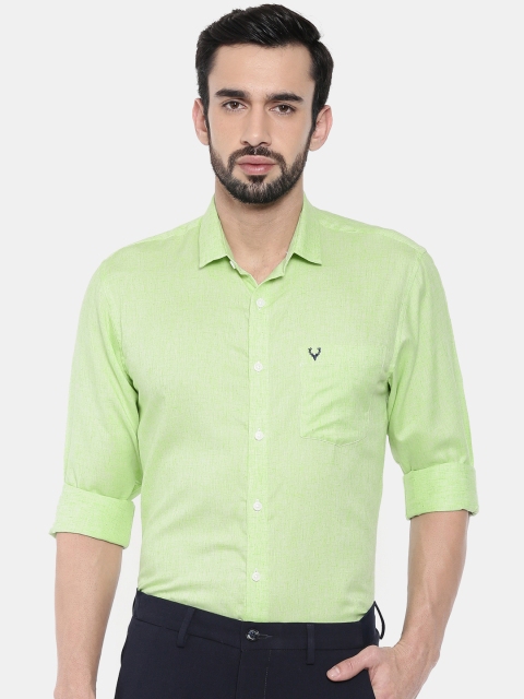 

Allen Solly Men Green Slim Fit Solid Casual Shirt