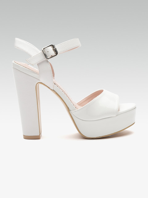 

ELLE Women White Solid Platforms