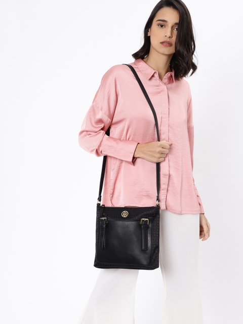 

Tommy Hilfiger Black Textured Sling Bag