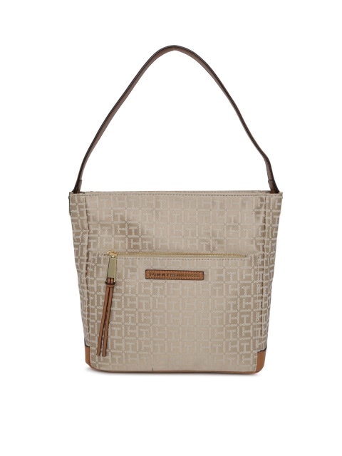 

Tommy Hilfiger Beige Textured Shoulder Bag