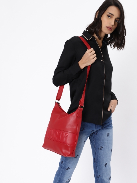 

Tommy Hilfiger Red Solid Sling Bag