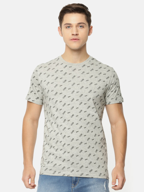 

Lee Men Grey Printed Round Neck T-shirt