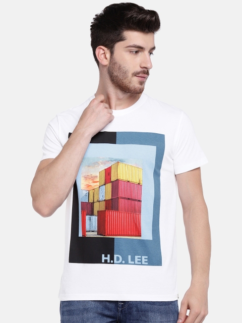 

Lee Men White Printed T-shirt