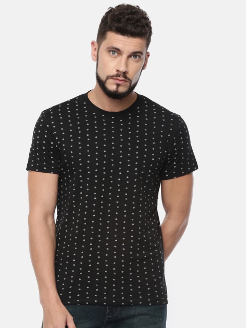 

Lee Men Black Printed Round Neck T-shirt