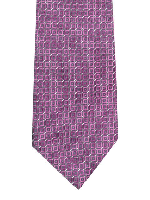 

Louis Philippe Purple & Navy Silk Woven Design Broad Tie