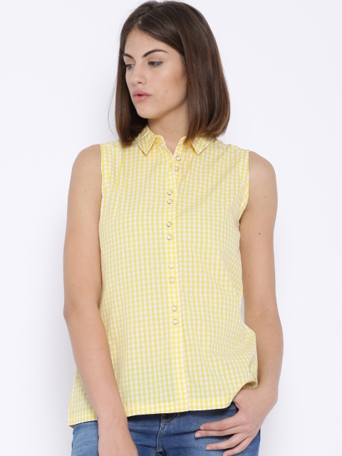 

Tokyo Talkies Yellow & White Checked Shirt