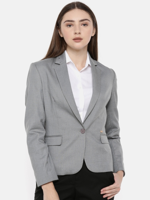 

Park Avenue Woman Grey Single Breasted Formal Blazer