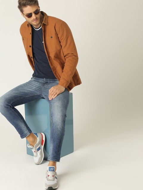

United Colors of Benetton Men Blue Tapered Fit Low-Rise Clean Look Stretchable Jeans
