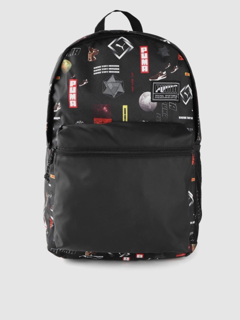 

Puma Unisex Black Graphic Laptop Backpack
