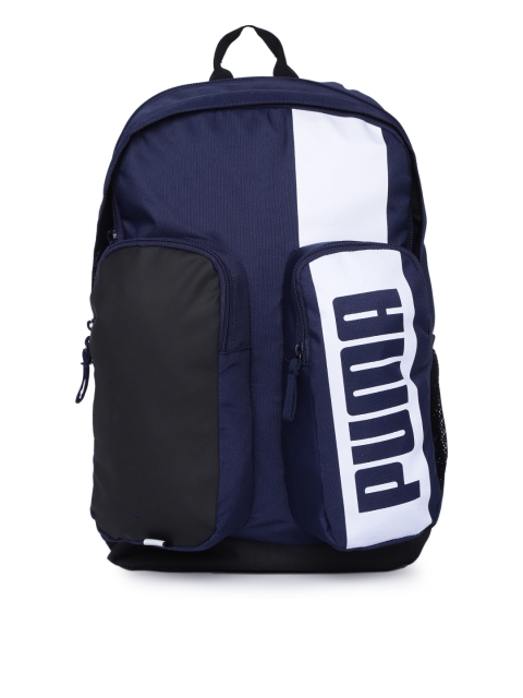 

Puma Unisex Navy Blue Deck II Brand Logo Backpack