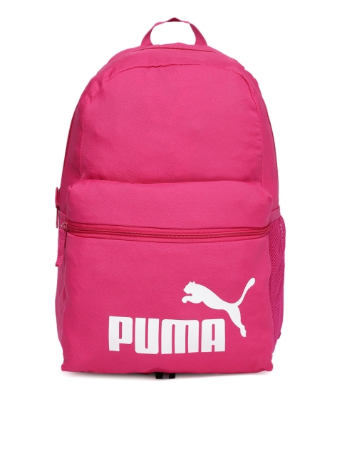 

Puma Unisex Pink Brand Logo Backpack