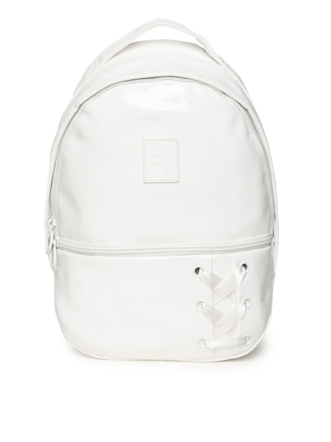 

Puma Women White Solid Prime Archive Backpack