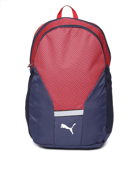 

Puma Unisex Red & Navy Blue Graphic Beta Backpack