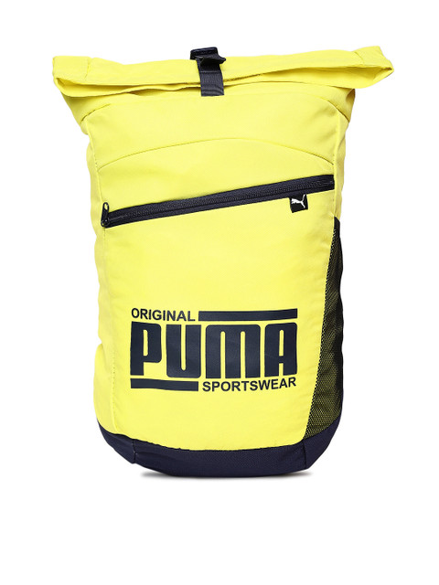 

Puma Unisex Yellow Printed Sole Backpack