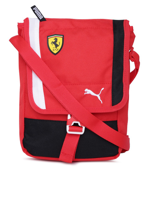 

Puma Unisex Red & Black Colourblocked Fanwear Messenger Bag