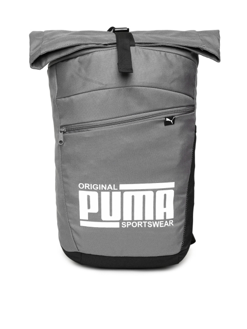 

Puma Unisex Charcoal Grey Printed Backpack