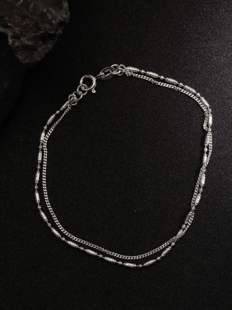

Carlton London 925 Sterling Silver Dual-strand Bracelet