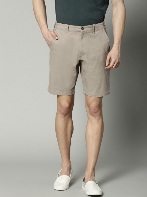 

Marks & Spencer Men Taupe Solid Regular Fit Chino Shorts