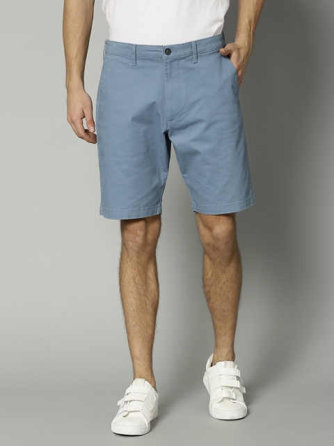 

Marks & Spencer Men Blue Solid Regular Fit Chino Shorts