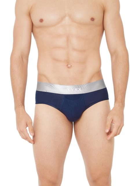 

XYXX Men IntelliSoft Antimicrobial Micro Modal Illuminati Briefs XYBRF46, Navy blue