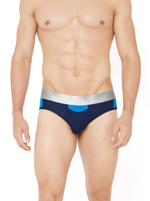 

XYXX Men IntelliSoft Antimicrobial Micro Modal Illuminati Briefs XYBRF51, Navy blue