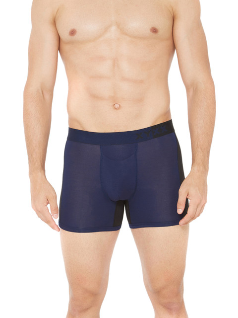 

XYXX Men Navy Blue Solid Trunks XYTRNK40S