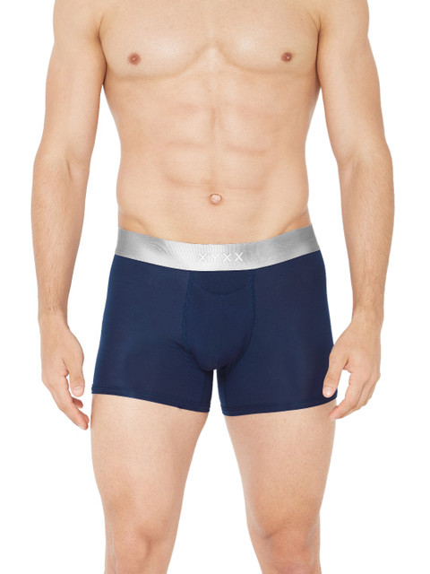 

XYXX Men IntelliSoft Antimicrobial Micro Modal Illuminati Trunks XYTRNK46, Navy blue