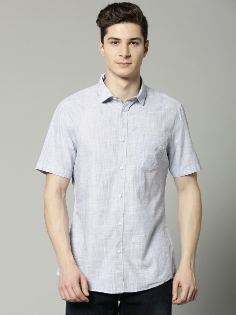 

Marks & Spencer Men Blue Regular Fit Solid Casual Shirt