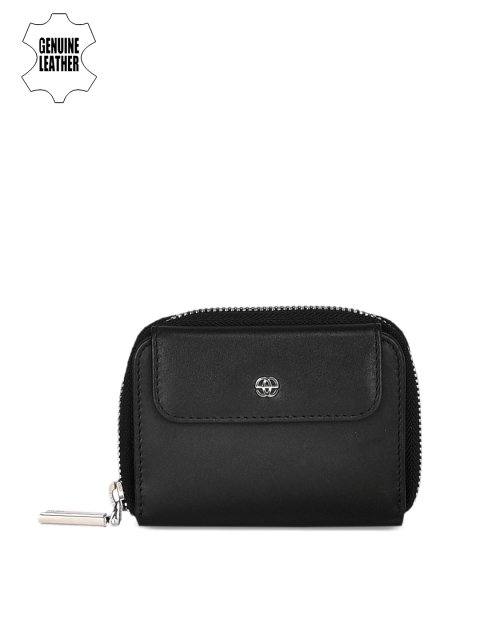

Eske Women Black Solid Zip Around Wallet