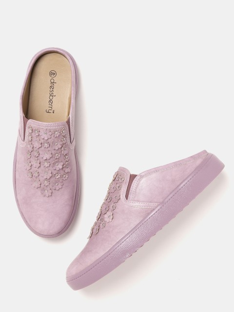 

DressBerry Women Lavender Slip-On Sneakers