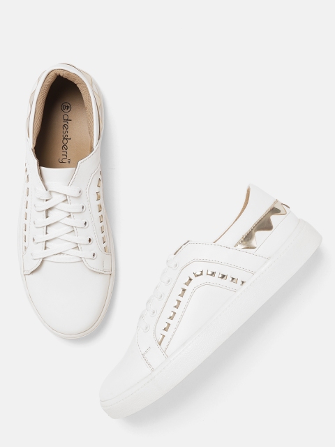 

DressBerry Women White Sneakers