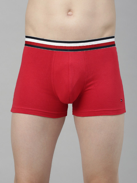 

Tommy Hilfiger Men Red Solid Trunks P8AB4143