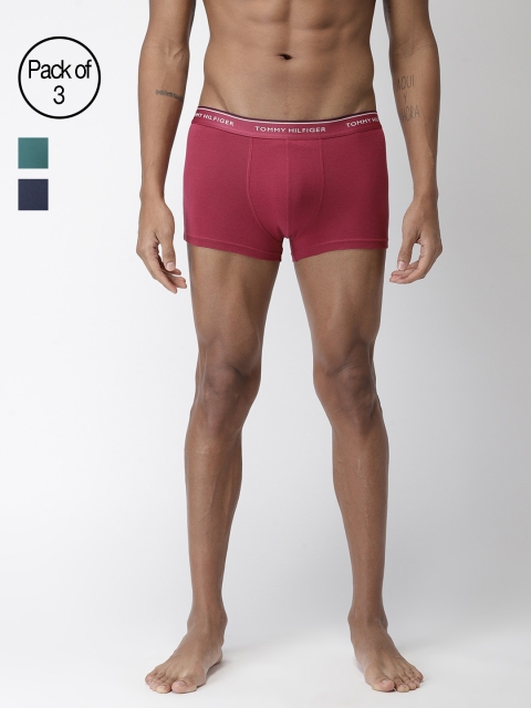 

Tommy Hilfiger Men Pack of 3 Trunks P8AB4136, Blue